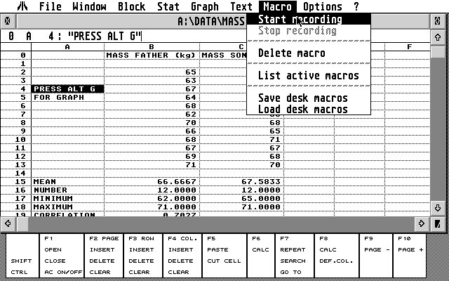 3D Calc atari screenshot